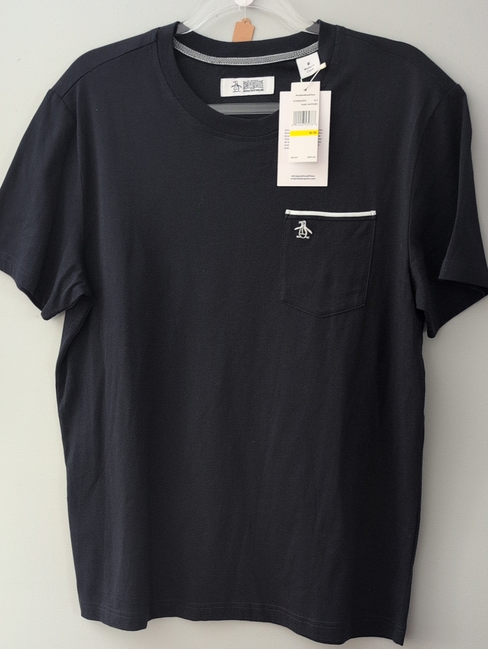 Original Penguin Men's Black Pocket Tee